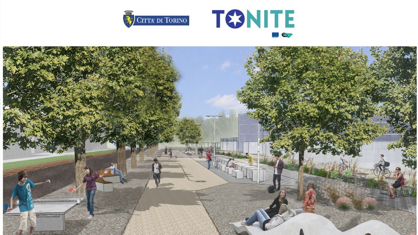 Actions of urban regeneration in the areas targeted by the project