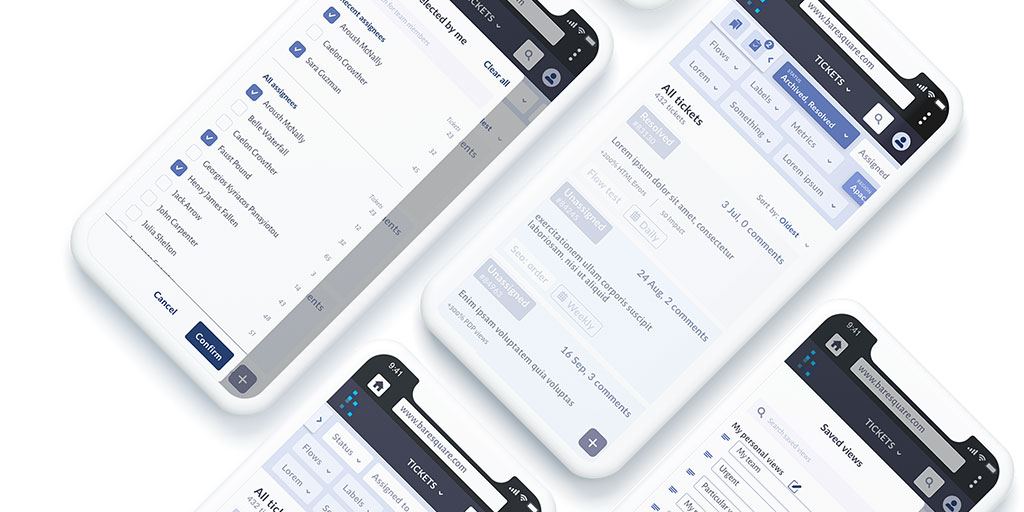 Mobile wireframes